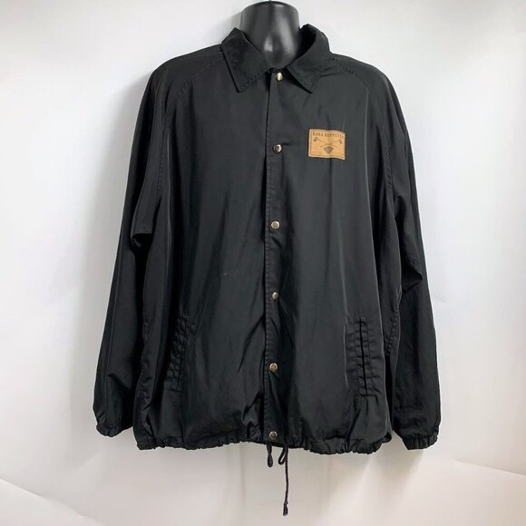 Saga Supply Co Men's Nylon Lined‎ Snap Button Coaches Jacket Size XL - Picture 1 of 14